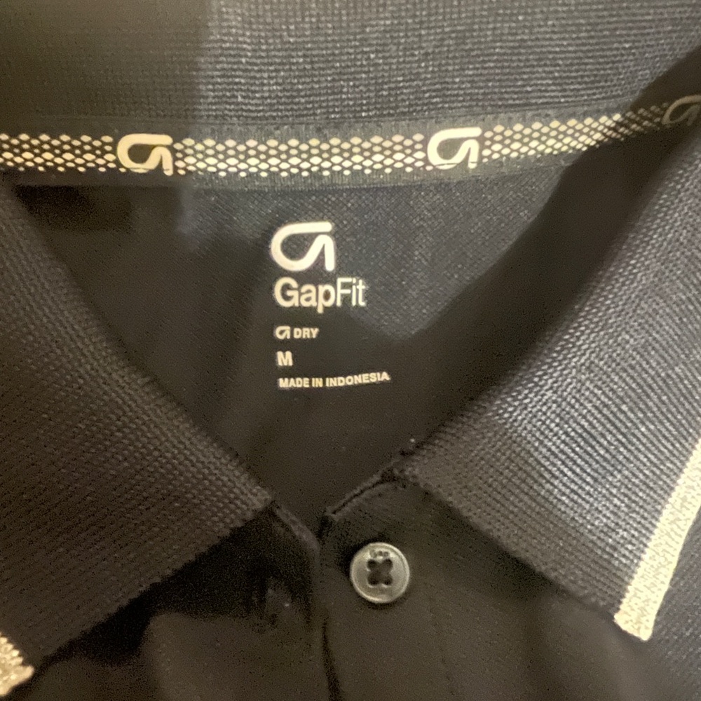 GapFit Navy Polo with White Accents - Picture 2 of 6
